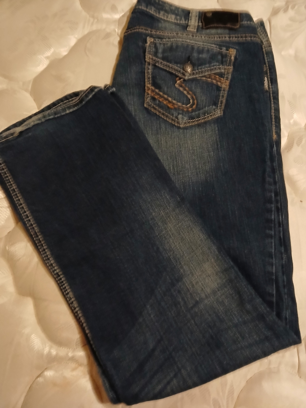 Silver Size 18wx33 Dark Blue Women's Jeans